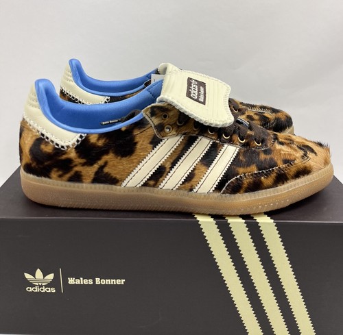 ADIDAS X WALES BONNER LEOPARD FAUX PONY SAMBA SNEAKERS | eBay