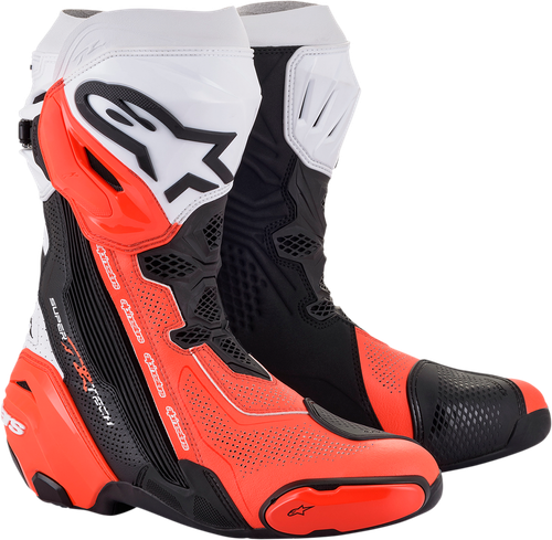 Alpinestars Supertech スーパーテックR 42 Supertech R Vented Boots - BLACK RACING/SPORT Boots