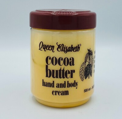 QUEEN ELIZABETH COCO BUTTER HAND,FACE AND BODY JAR CREAM 500ML 16.9 oz
