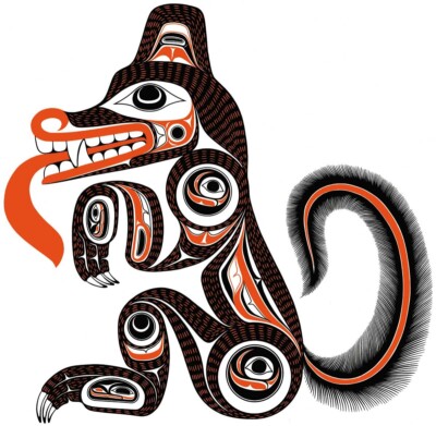 Godji Haida Wolf Bill Reid Art Card Northwest Coast Native