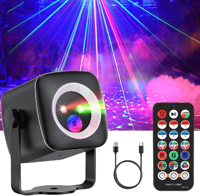 Luces De DJ Fiesta Activadas Por Sonido Con Control Remoto Decoracion Para Casa