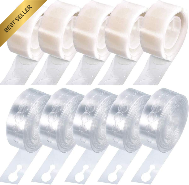 Balloon Garland Stripes and Balloon Glue Dot Stickers. 5 Rolls with Glue and 5 w
