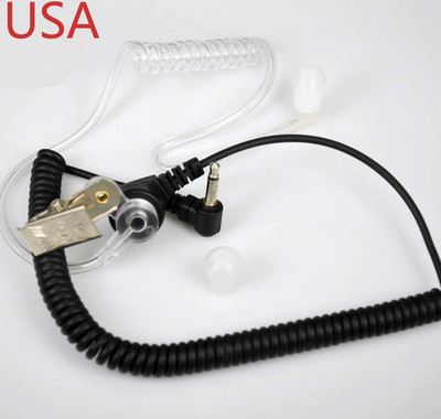 3.5mm Listen Only Acoustic Headset Earpiece Kenwood Radio Walkie Talkie