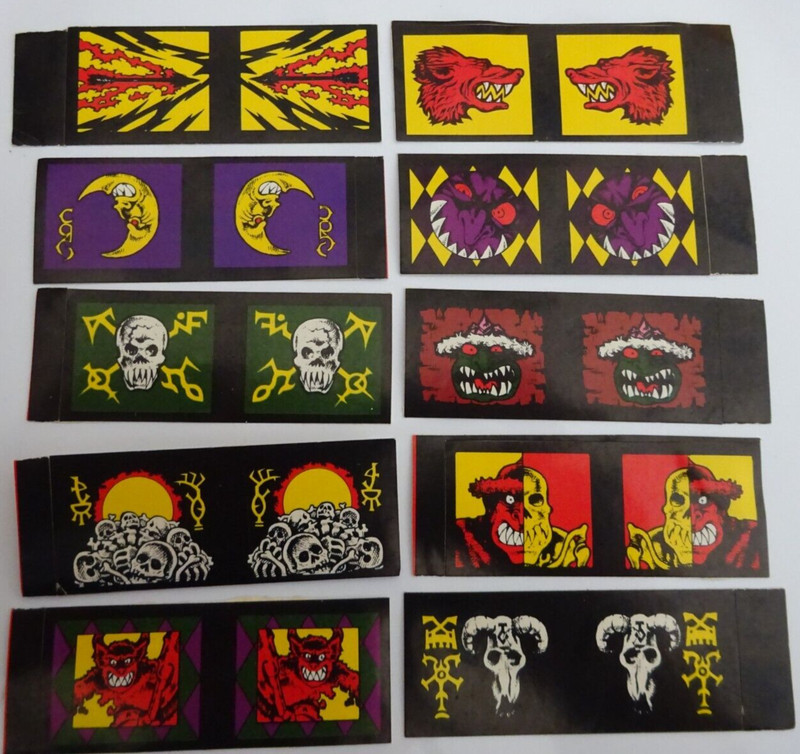 Warhammer Old World Banner Flag Pennants Sticker Sheet Orcs & Goblins Oop 1992