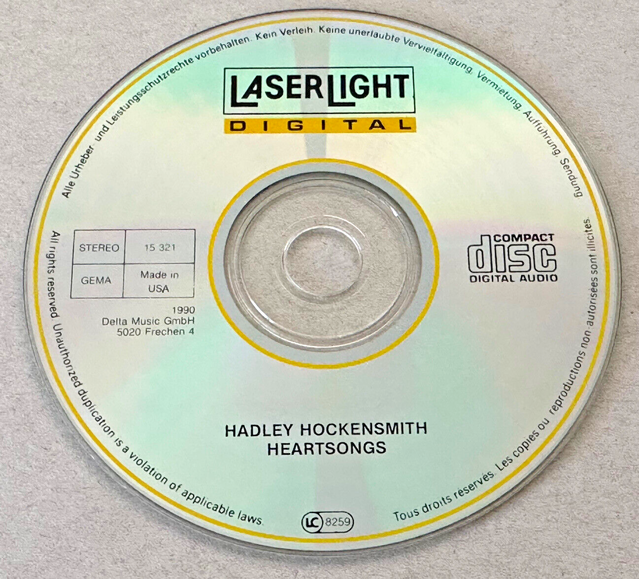 HADLEY HOCKENSMITH - Heartsongs - CD ONLY (No Jewel Case