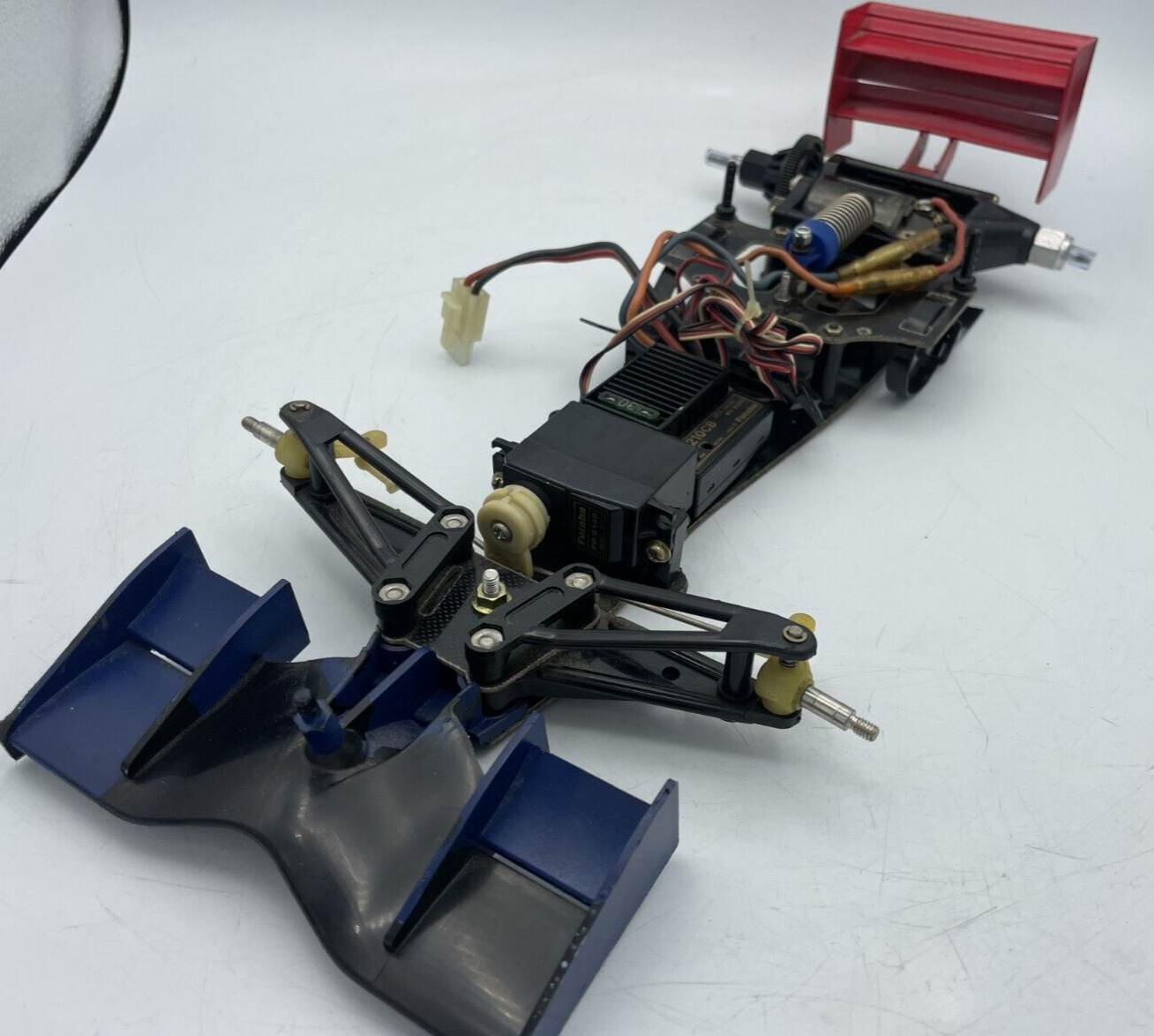タミヤ　F102シャーシ？　メカ付き For parts TAMIYA F102 F-102 chassis with ESC and motor | eBay