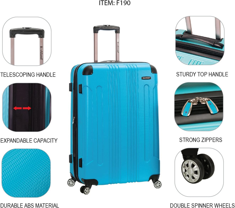London Hardside Spinner Wheel Luggage, Brown, 3-Piece Set (20/24/28)