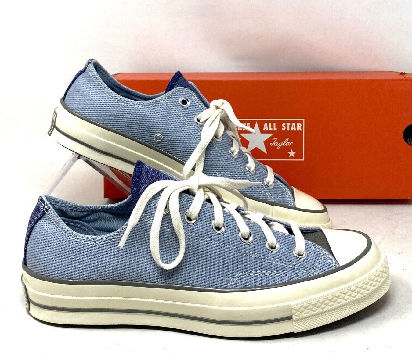 靴 CONVERSE CHUCK 70 OX CT70 28CM NAVY Converse Chuck 70 OX Shoes Low Top Canvas Blue Women Size