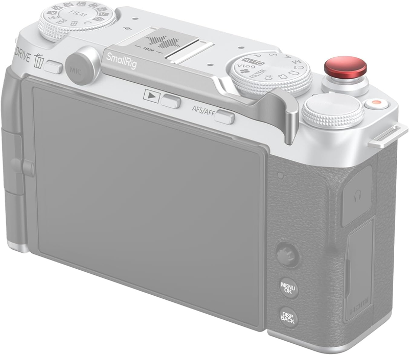 Thumb Grip with Hot Shoe Cover for FUJIFILM X-M5 (Silver) - 4877