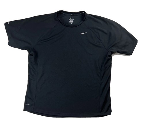 Nike Dri-Fit UV Miller Running Shirt Black Active SS 543499