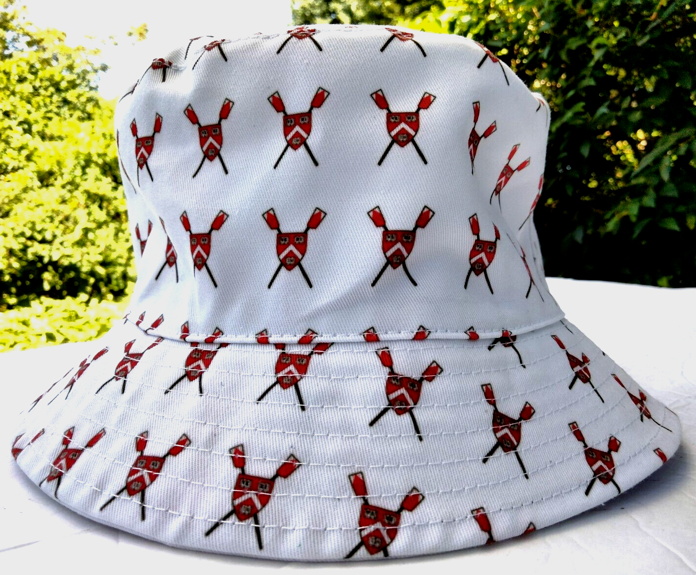 Cotton Reversible New Rare White & Red