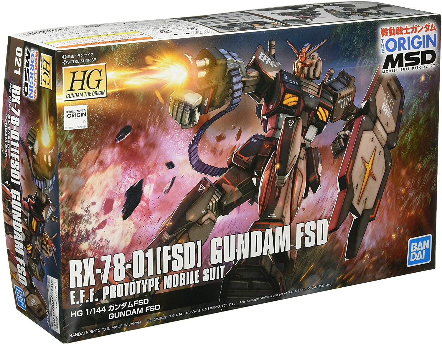 RX-78-01[FSD] & RX-78-01[N] ガンプラセット BANDAI HG Gundam THE ORIGIN MSD Gundam RX-78-01 [FSD] 1/144