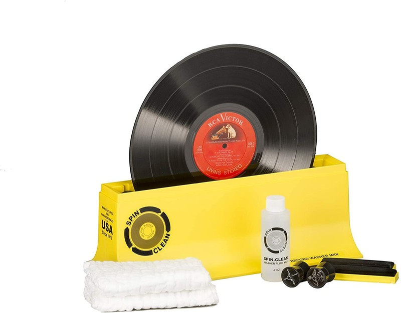 Vinyl Record Cleaner Spin Cleaning Machine Washer Starter Kit Roller Drying Set