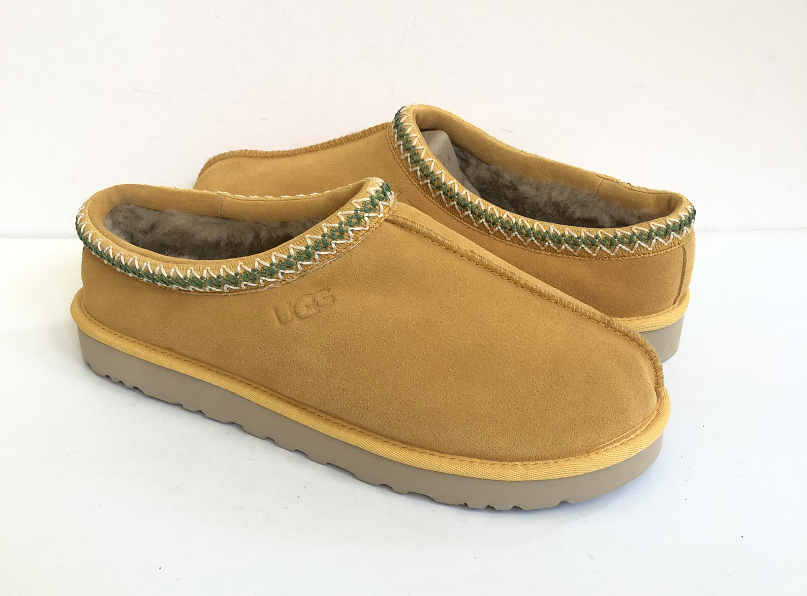 UGG MEN TASMAN AMBER SHEARLING LINED MOCCASIN SHOE US 11