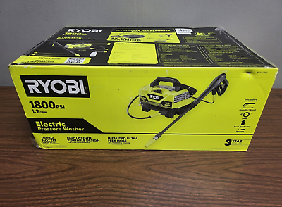 RYOBI 1800 PSI 1.2 GPM Cold Water Electric CORDED 120 V Pressure Washer CA