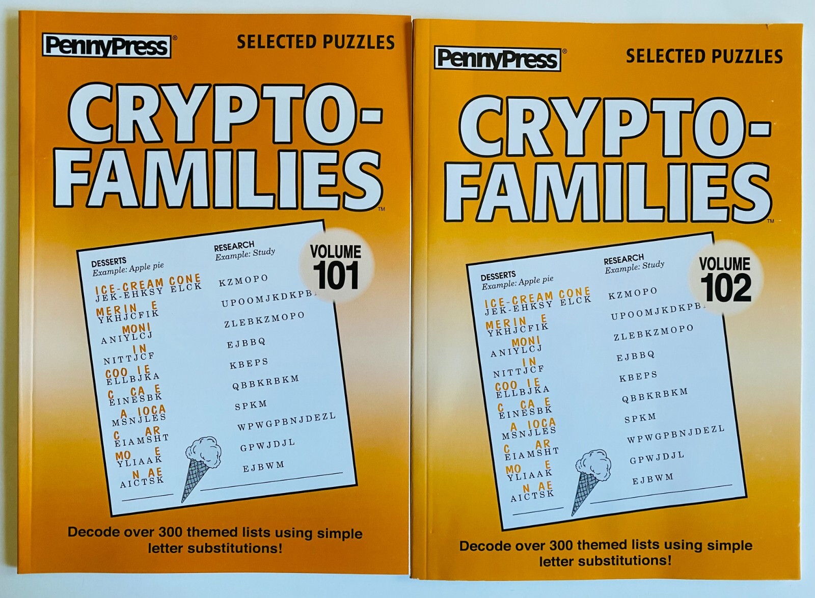 Lot of 2 Cryptofamilies Penny Press Crypto Families DELL