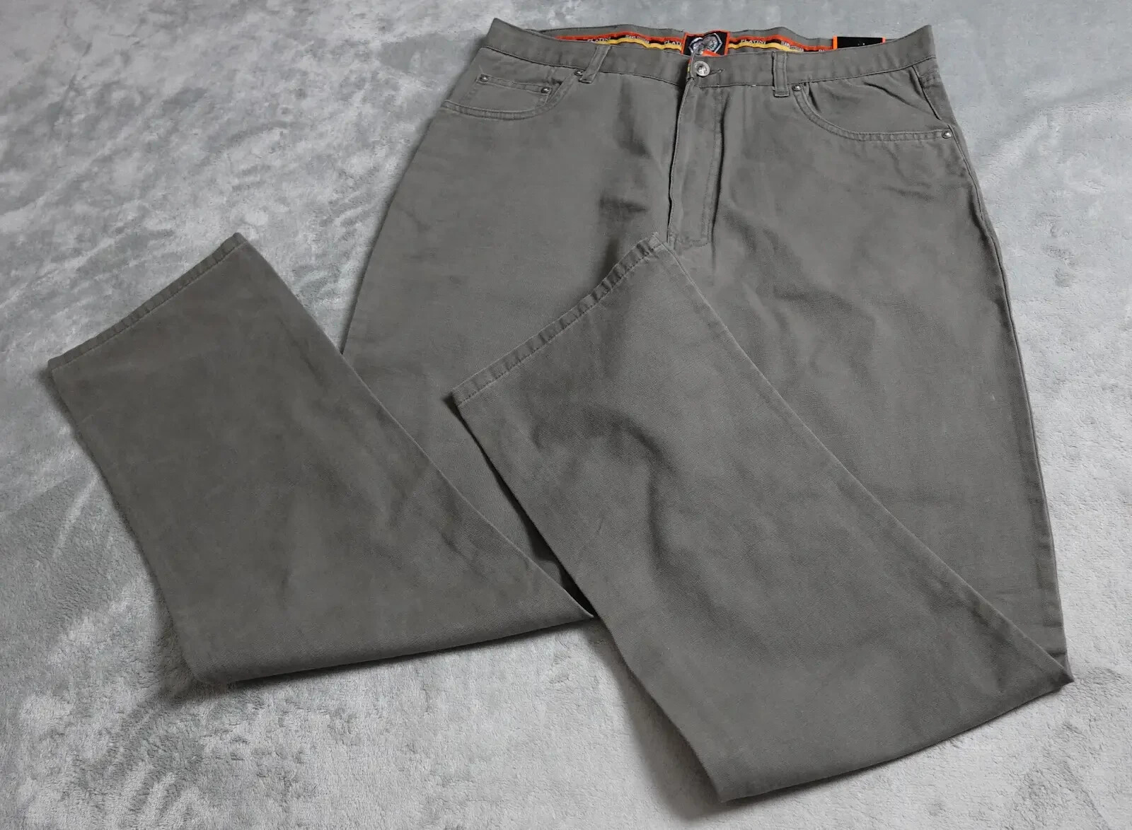 Platini Jeans Cougar Pants Men's Size 38 Grey Straight Ankle