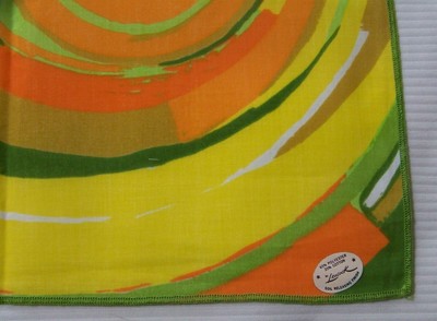 Ken Scott Leacock Vintage Napkins Set of 11 Mod Citrus Circle Poly Cotton