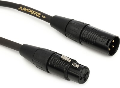 JUMPERZ JGM-10 Gold Microphone Cable - 10 foot