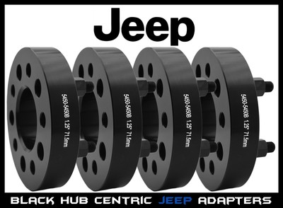 Black Hub Centric 19872006 Jeep Wrangler 125quot Thick Wheel Spacers Adapters 