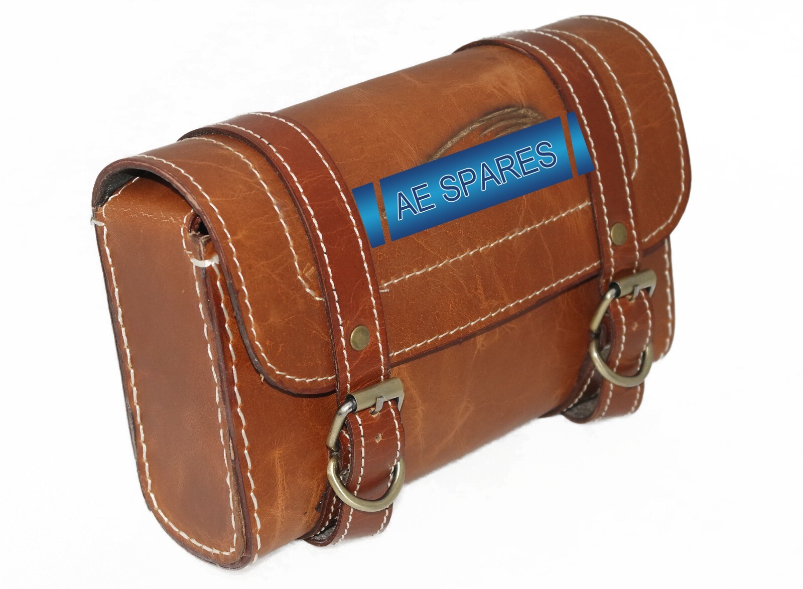 Genuine Leather Tool Roll Bag With Indian Logo For Indian Chief Motorcycle