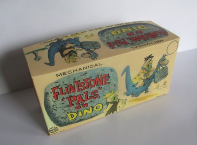 Marx Fred Flintstone on Dino Empty Box for Tin Wind Up Toy