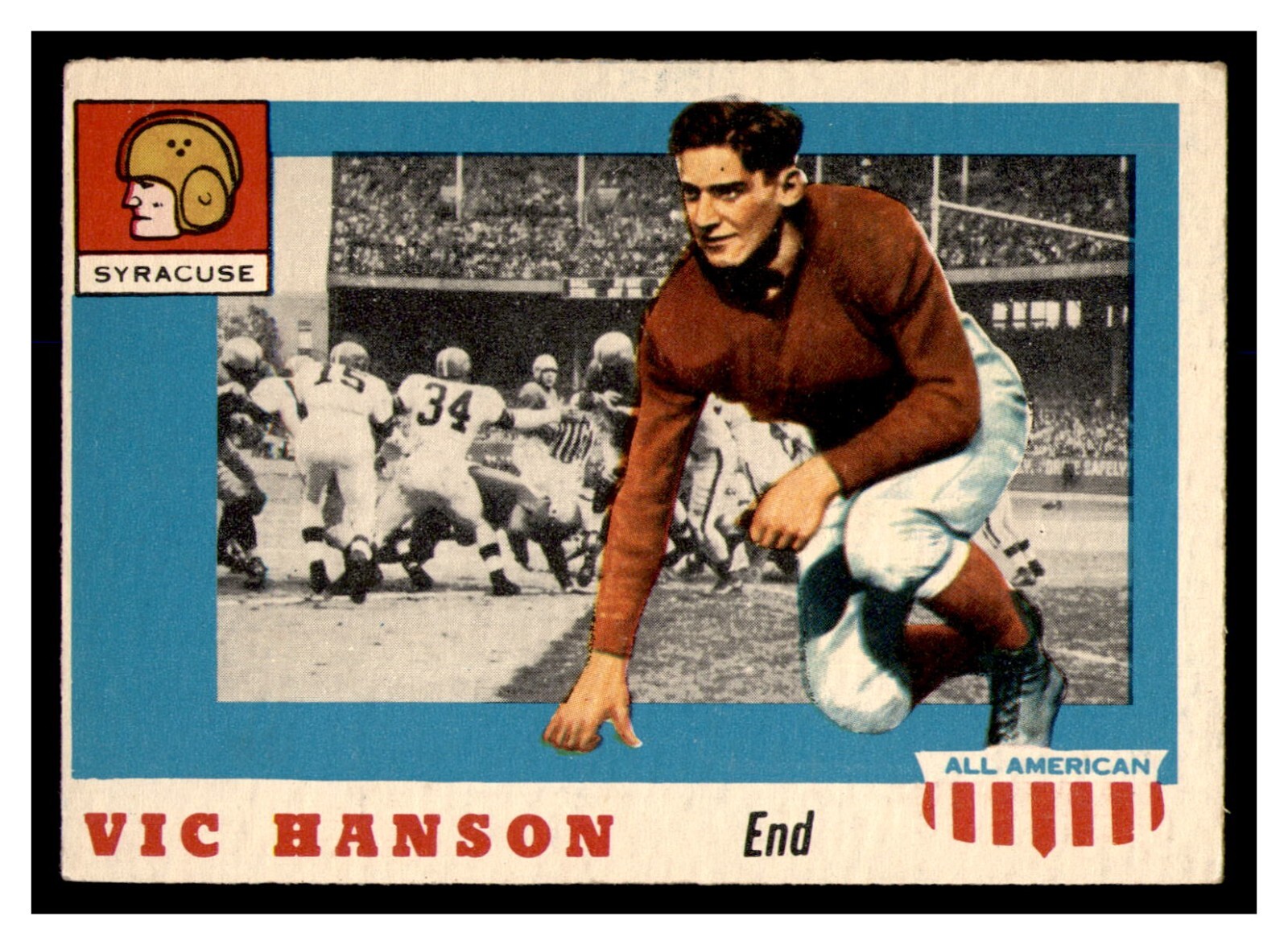 1955 Topps All-American Vic Hanson #57 Syracuse EX+ | eBay