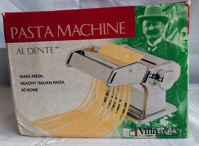 VillaWare Classic Italian Kitchenware Steel AL Dente Pasta Maker Machine 