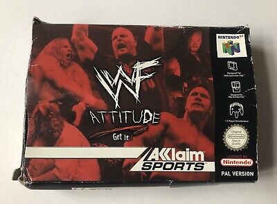 WWF Attitude Nintendo 64 N64 Boxed PAL *READ*