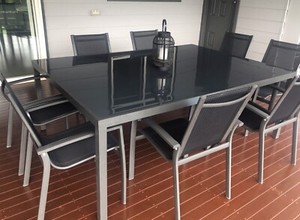 Outdoor dining 11 piece setting | Dining Chairs | Gumtree Australia