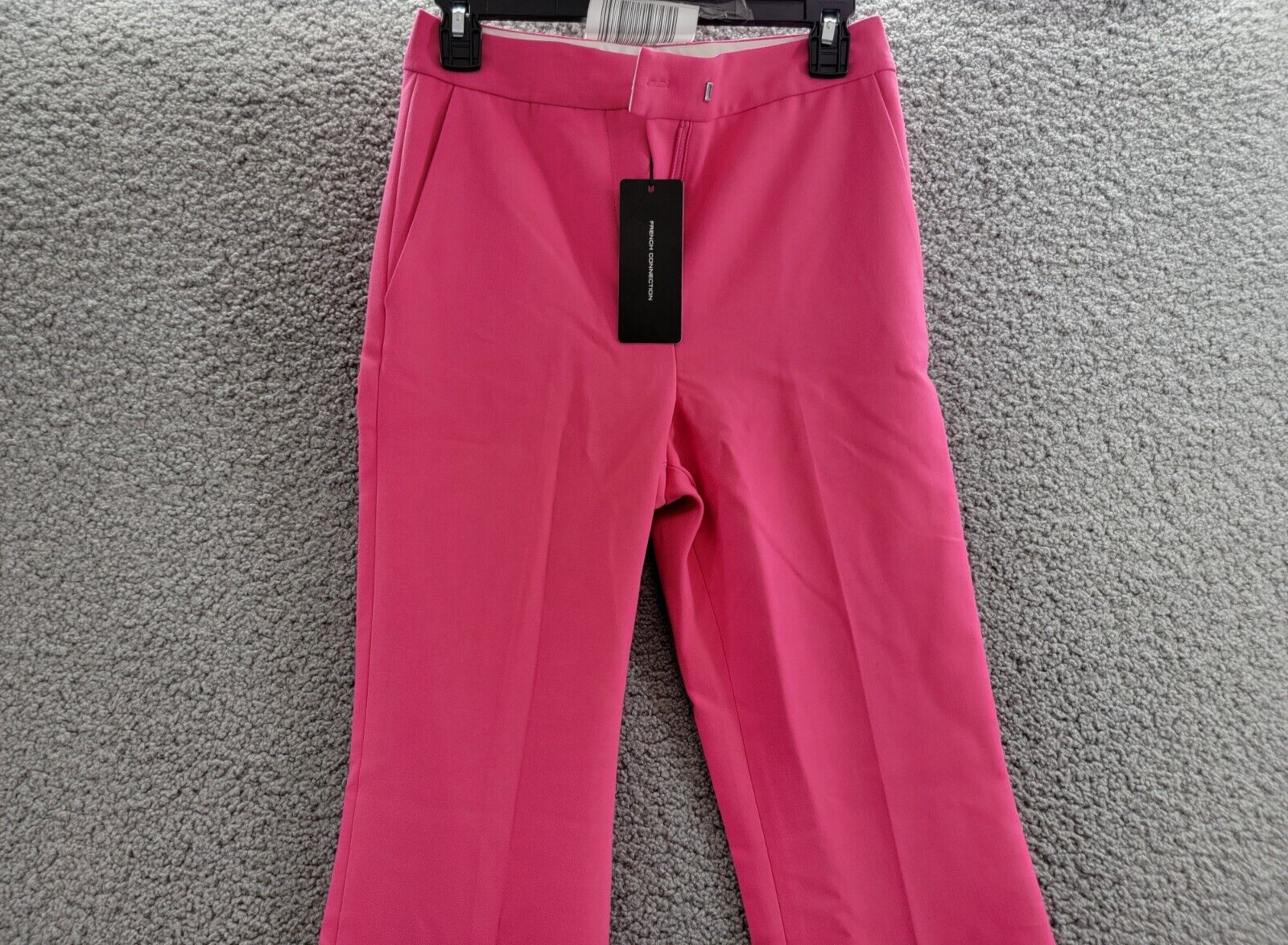 French Connection Whisper Flared Office Dress Pants Women's 0 Raspberry Sorbet - Picture 3 of 19