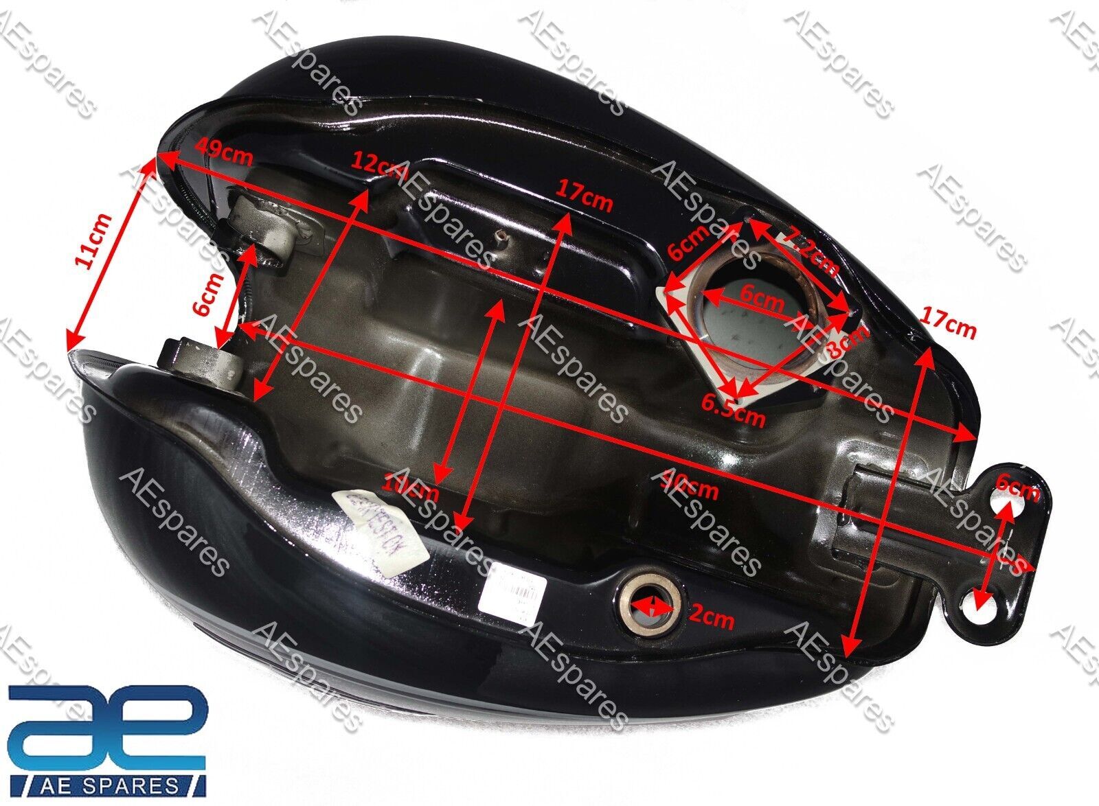 For Royal Enfield Bullet 500cc Gas Petrol Fuel Tank With Badges 866262 