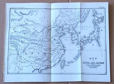 Map China and Japan 1902