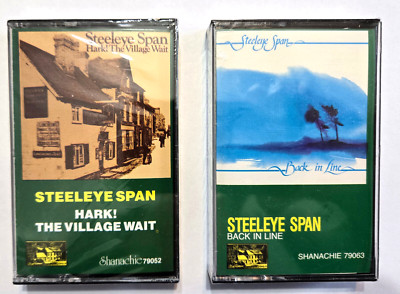 Steeleye Span Cassette Lot of 2 Hark! + Back In Line  Brand New Sealed FREE Ship