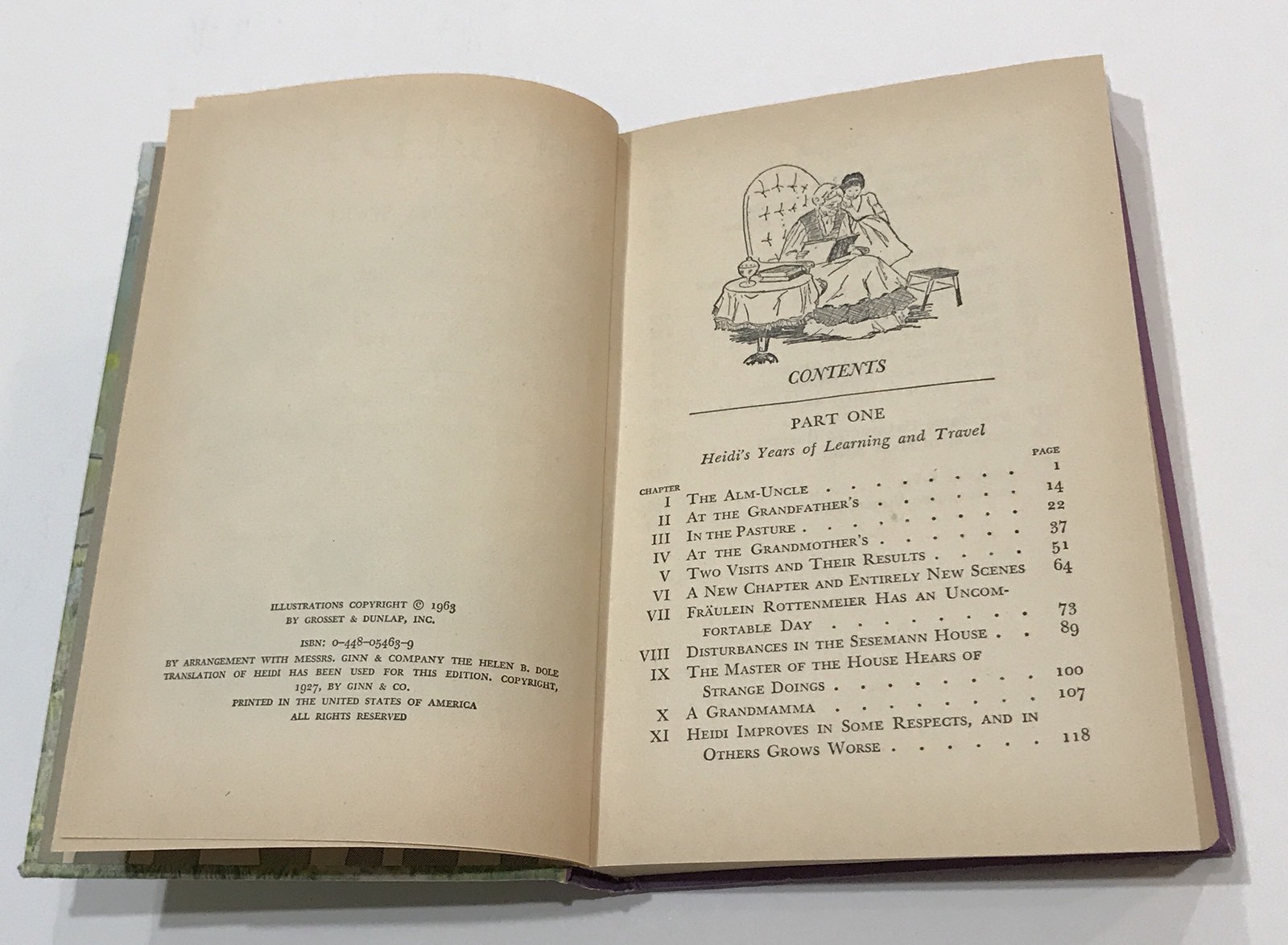 1963 Companion Library HEIDI by Johanna Spyri Hardback