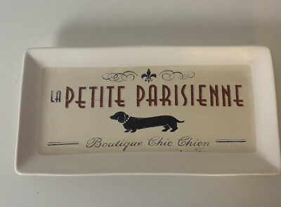 M Studio Magenta Early Rae Dunn Dachshund Food Tray La Petite Parisienne Chic