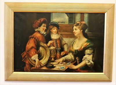 DIPINTO COPIA "L'INDOVINA" DI CESARE AUGUSTO DETTI