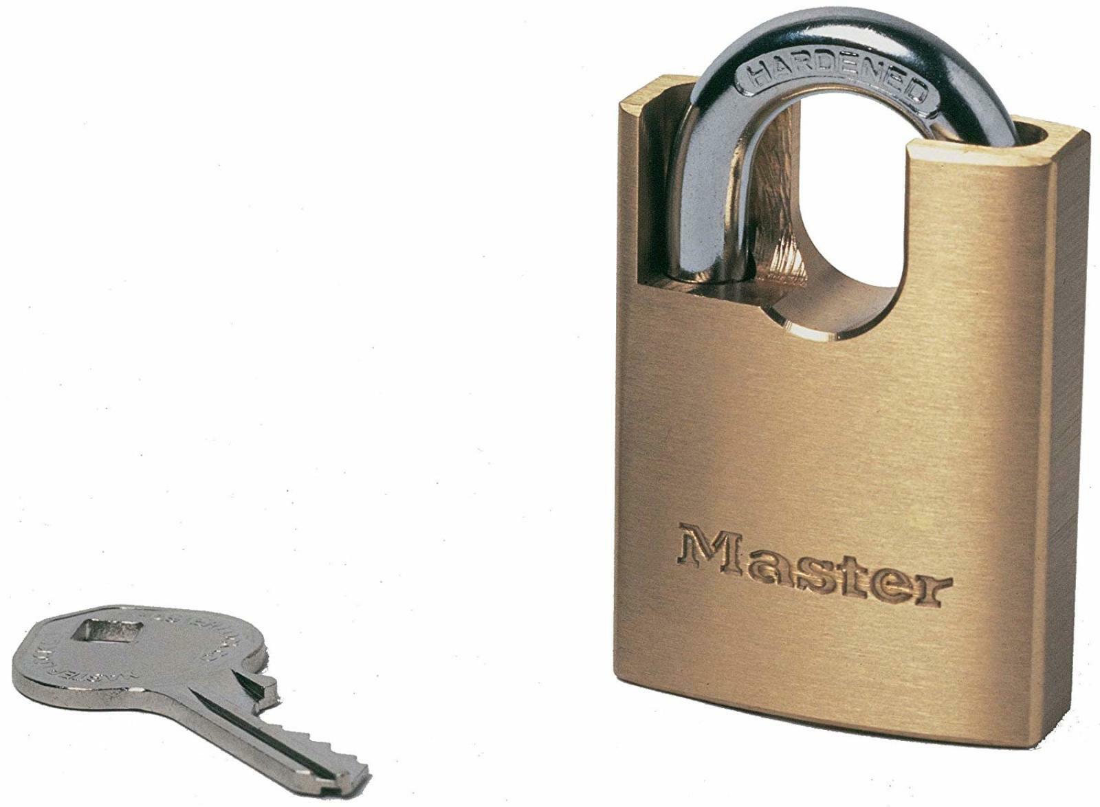 Master Lock Solid Brass 40mm Padlock 5-Pin Shrouded Shackle MLK2240