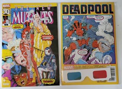 NEW MUTANTS #98 3D EDITION POLYBAGGED 1st DEADPOOL MARVEL PD 2024 NM