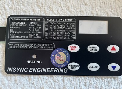 NEW INSYNC ENG- Compare STARITE 461106 membrane 6 button mastertemp Max-e-therm