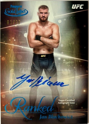 2024 Topps Gold Label UFC - Jan Blachowicz #RIK-JBL
