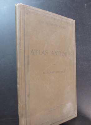 Atlas Twelve Maps Ancient World Students Geography by Kiepert Color Maps 1890's