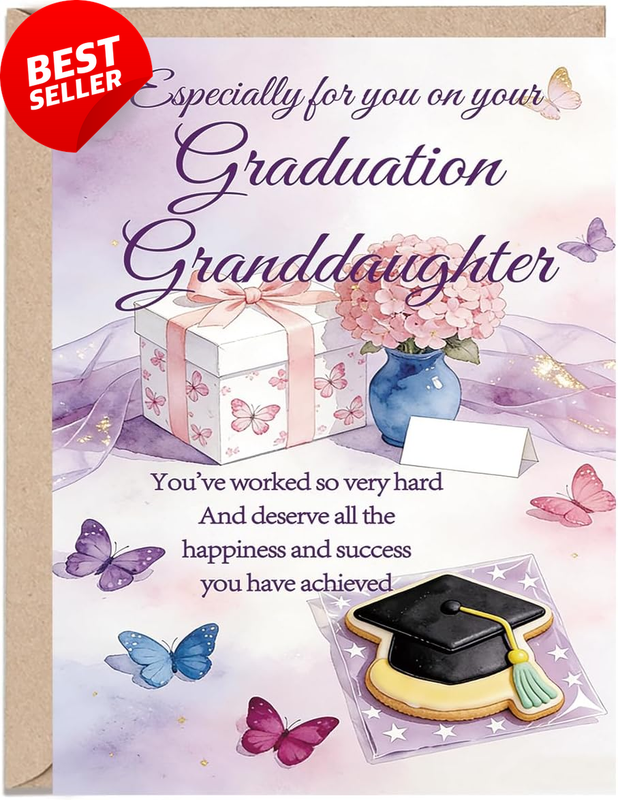 Special Granddaughter Graduation Card for Her, Congratulations Granddaughter Hig