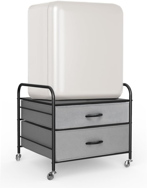 Black Mini Fridge Cart | Mini-fridge