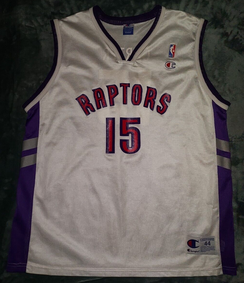 VTG VINCE CARTER TORONTO RAPTORS #15 CHAMPION SZ 44 JERSEY