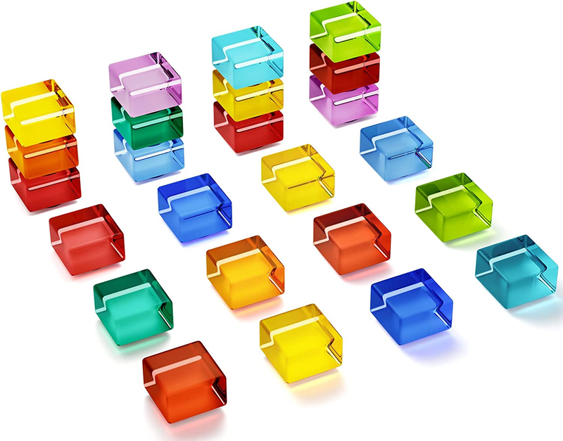 24-Pack Cute Glitter Fridge Magnets For Whiteboard, Office & Locker – Decorative Glass Magnets In 12 Colors