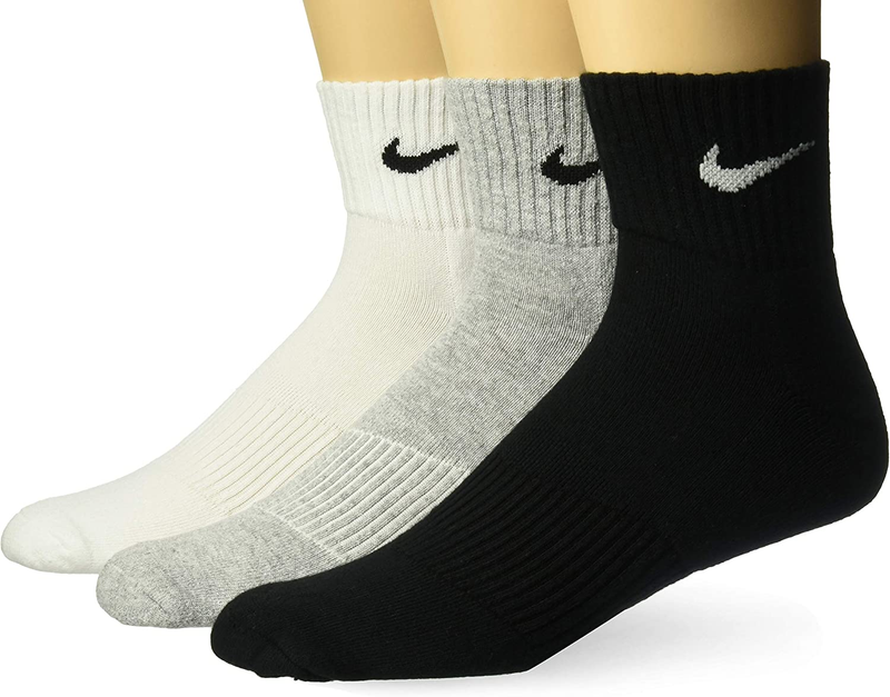 NIKE Performance Cushion Quarter Training Socks (3 Pairs)