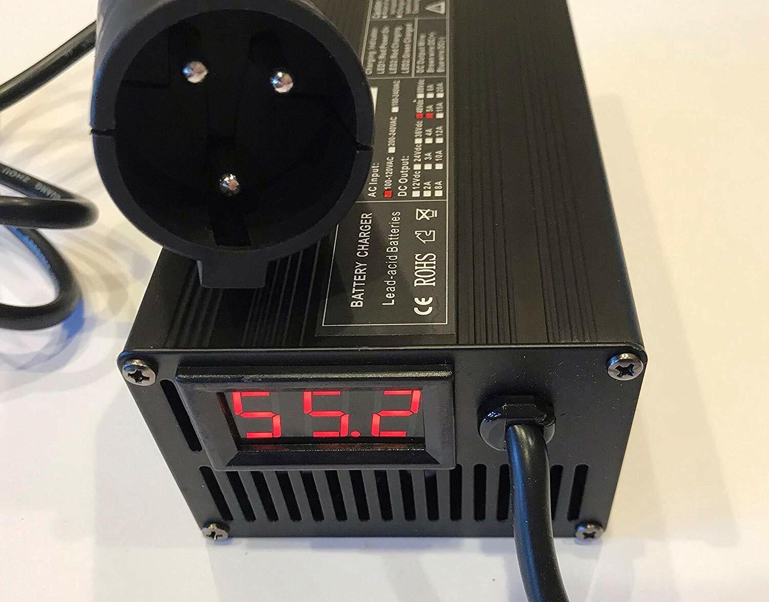 Golf Cart Battery Charger 48Volt 5 Amp Round