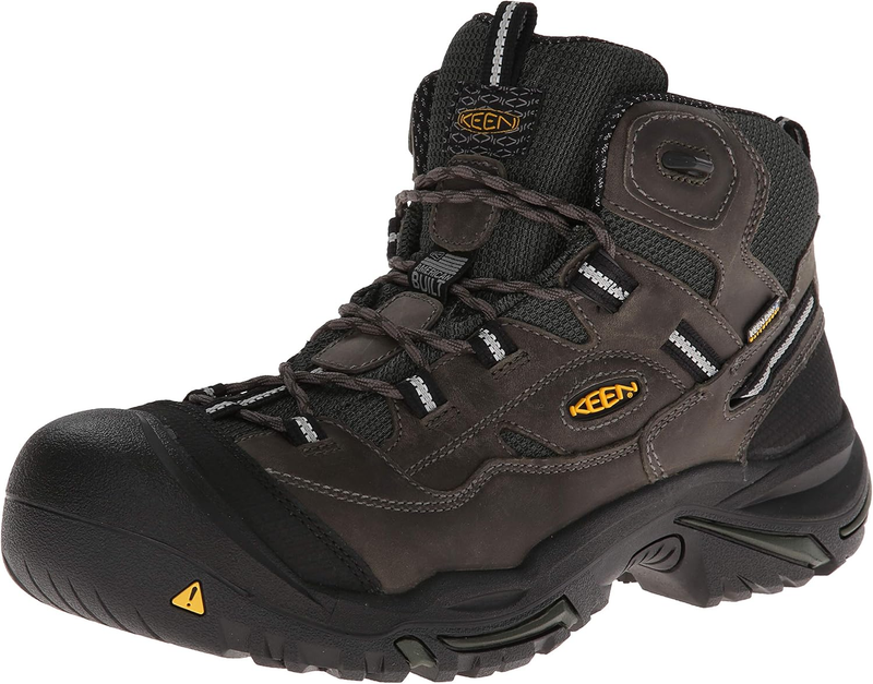 KEEN Utility mens Braddock Mid Height Steel Toe Waterproof Work Boots