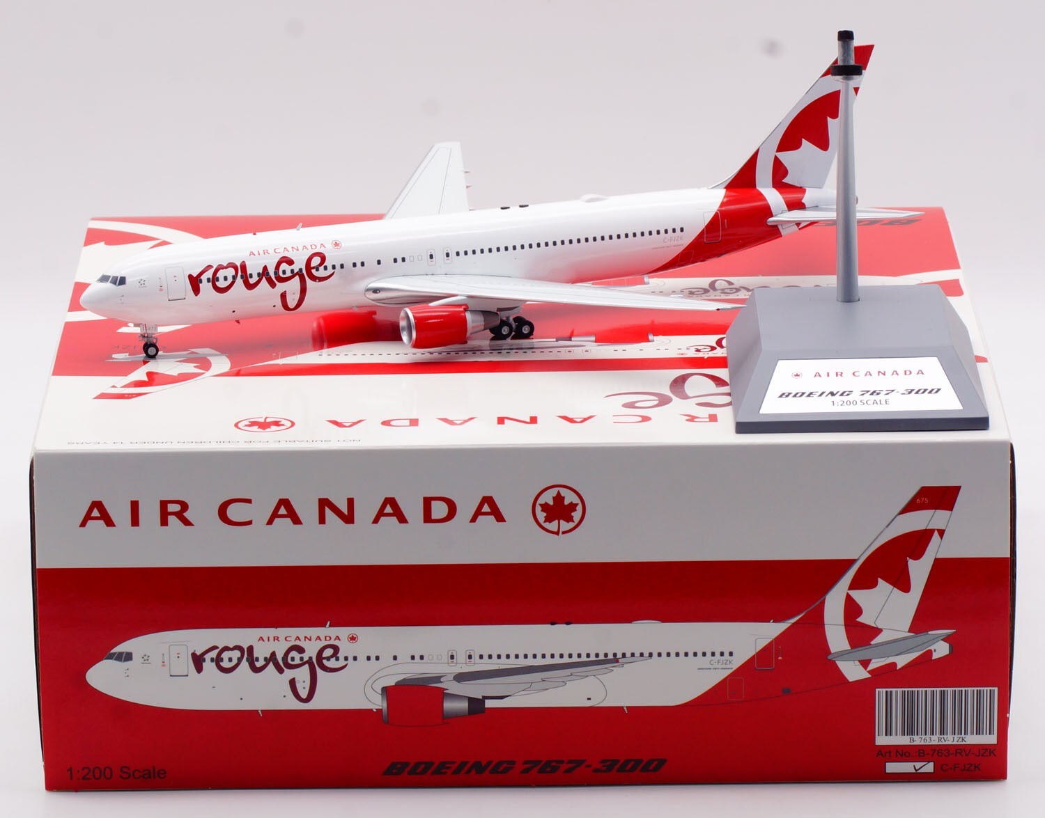航空機・ヘリコプター B-Models 1:200 ROUGE B767-300 C-FJZK B-Models 1:200 Rouge B767-300 C-FMLV - メルカリ